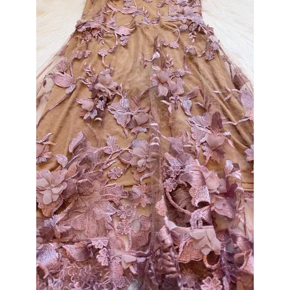 NWOT Dress the Population Audrey Floral 3D Embroidered Dress 💗 - Picture 3 of 11
